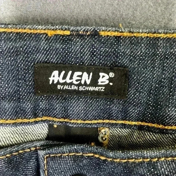 Allen B by Allen Schwartz Jeans Womens 12 Dark wash Denim blue Flare (0210) - Picture 2 of 12